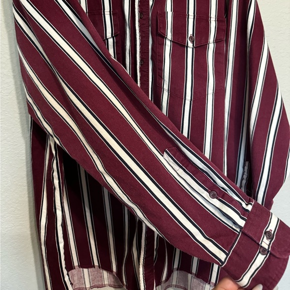 Vintage Wrangler Shirt Men Red Western
Striped Rodeo Cowboy 17.5 X 35 - Picture 8 of 11